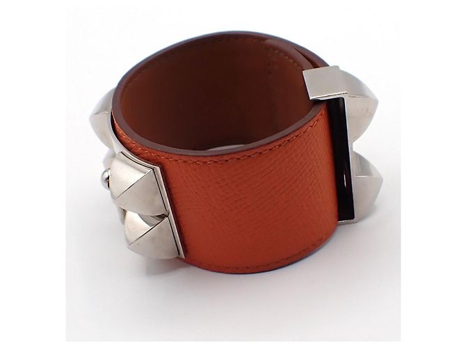 Hermès Hermes Collier de Chien Leder Orange - Ansicht 4