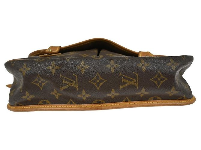Gibeciere Borsa Messenger Gibecière Monogram Canvas MM Louis Vuitton Marrone - vista 7