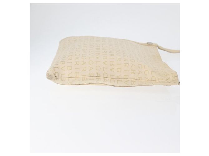 Bulgari Bvlgari Logomania Canvas with Leather Beige - vista 3