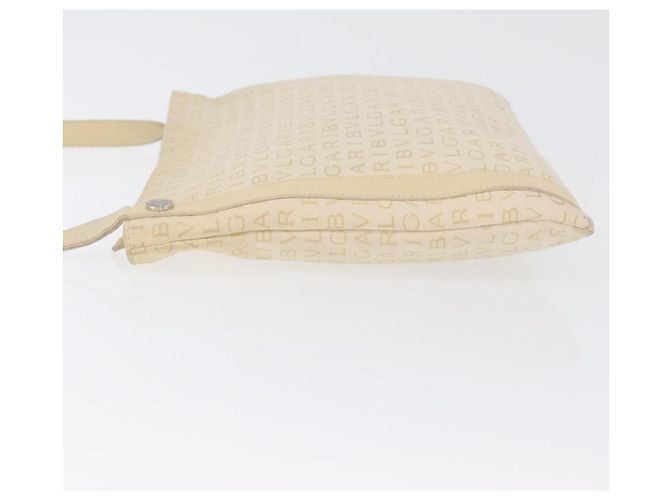 Bulgari Bvlgari Logomania Canvas with Leather Beige - vista 4