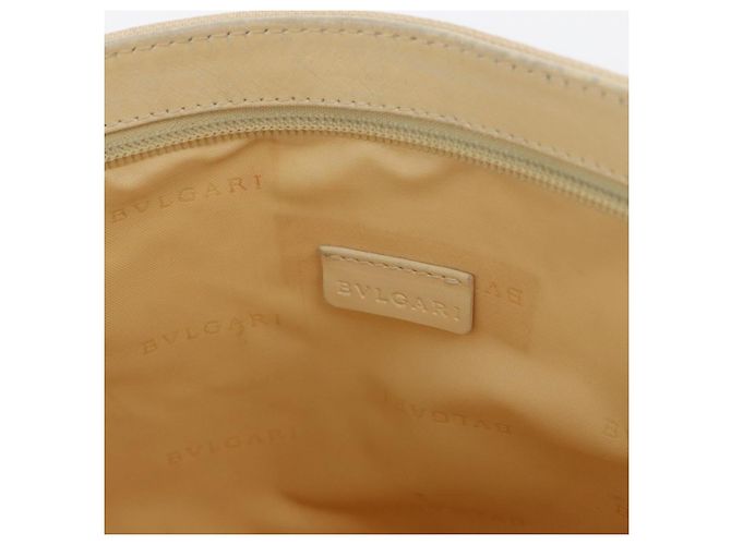 Bulgari Bvlgari Logomania Canvas with Leather Beige - vista 6