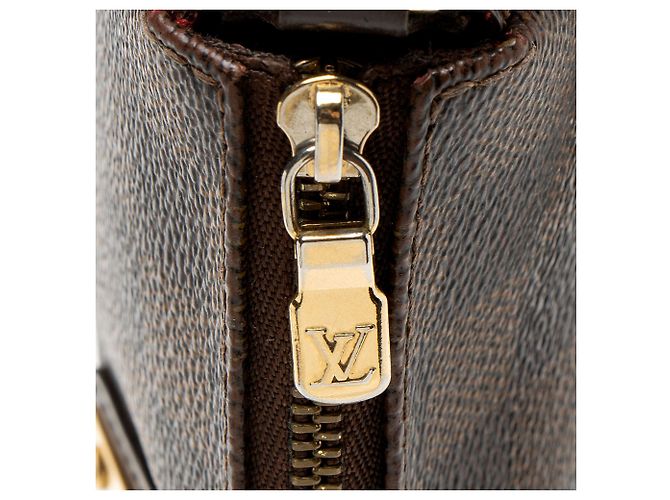 Clutch Eva Damier Ebene Louis Vuitton Marrone - vista 10