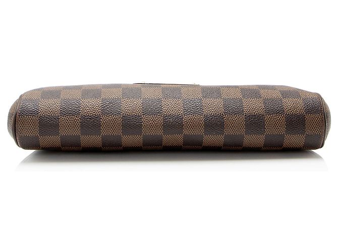 Clutch Eva Damier Ebene Louis Vuitton Marrone - vista 4