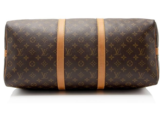 Duffle Louis Vuitton Vintage Monogram Canvas Keepall Bandouliere 50 Marrone - vista 4