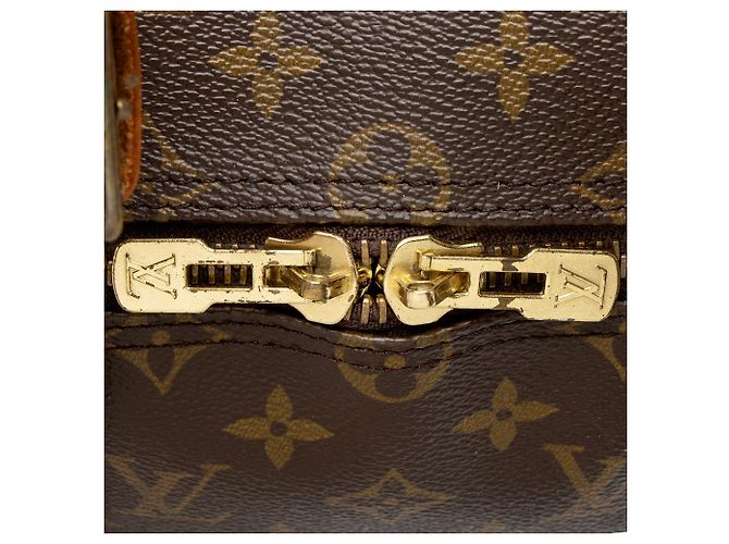 Duffle Louis Vuitton Vintage Monogram Canvas Keepall Bandouliere 50 Marrone - vista 9