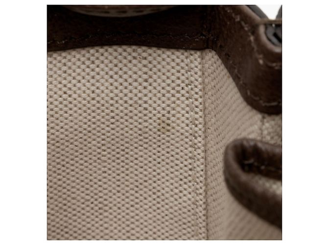 Gucci Jumbo GG Tela Bamboo 1947 Piccolo Manico Superiore - vista 10
