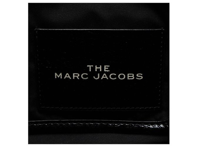 Große Tasche The Tote aus zerknittertem Leder und Kunstfell von Marc Jacobs Schwarz - Ansicht 8