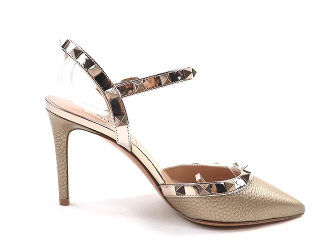 Pumps in pelle Valentino Garavani D'oro Bronzo - vista 6