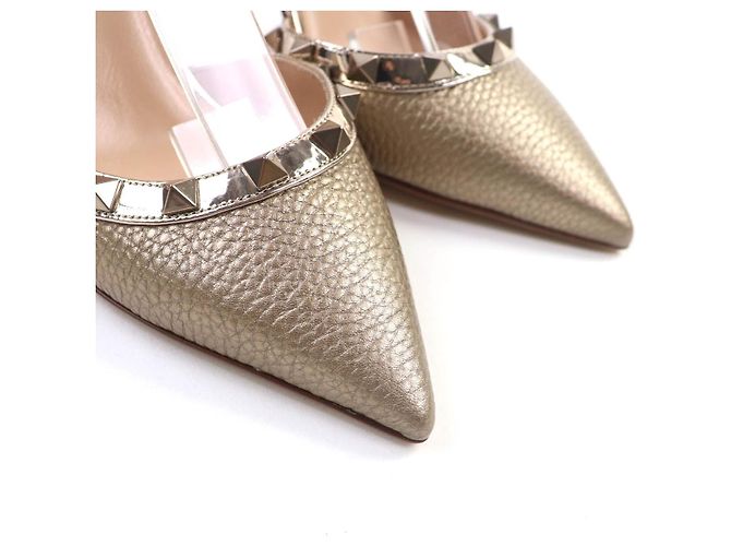 Pumps in pelle Valentino Garavani D'oro Bronzo - vista 8