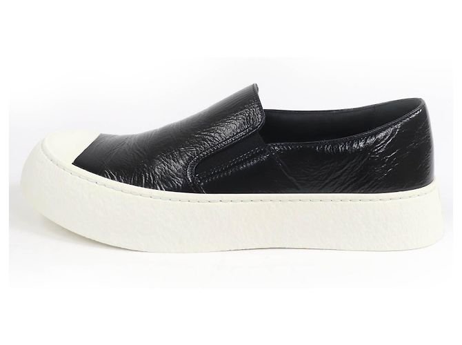 Timeless Chanel COCO Mark Leder Slip-Ons Schwarz - Ansicht 5