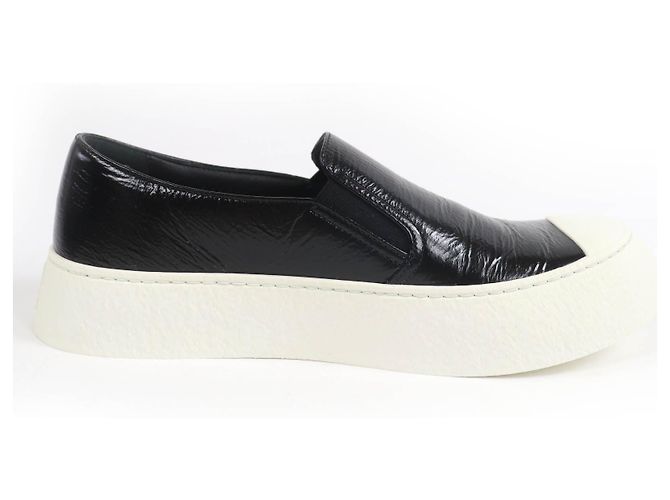 Timeless Chanel COCO Mark Leder Slip-Ons Schwarz - Ansicht 6