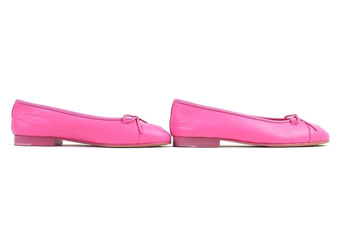 Timeless Lederpumps mit COCO-Markierung von Chanel Pink - Ansicht 4