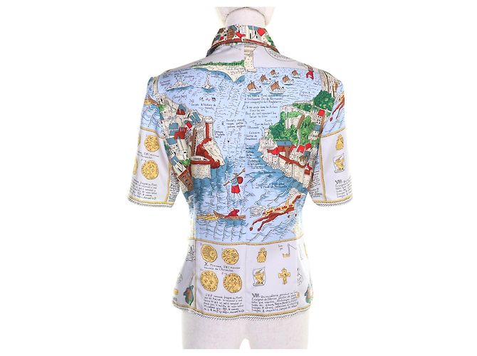 Camisa de seda Mont Saint-Michel de Hermès Multicolor - vista 3