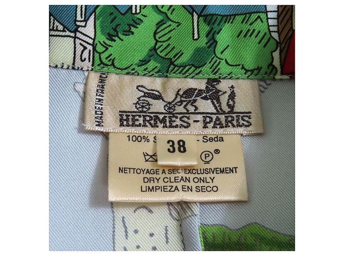 Camisa de seda Mont Saint-Michel de Hermès Multicolor - vista 7