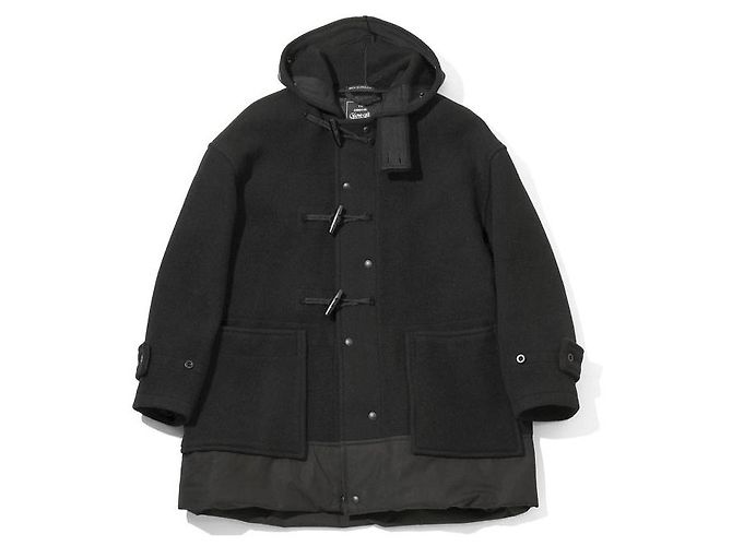 Autre Marque Abrigo de lana Melton retráctil Monty Gloverall × Engineered Garments Negro - vista 2