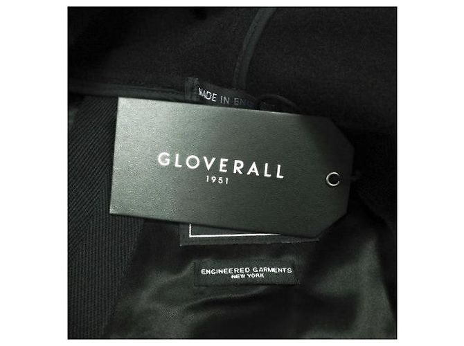 Autre Marque Abrigo de lana Melton retráctil Monty Gloverall × Engineered Garments Negro - vista 5