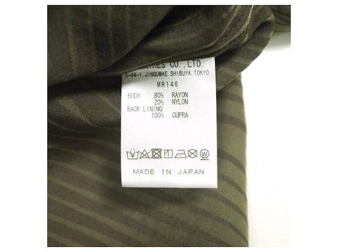 Autre Marque Camicia V Collo R/N Strisce Ondulate Jq. Verde Verde oliva - vista 8