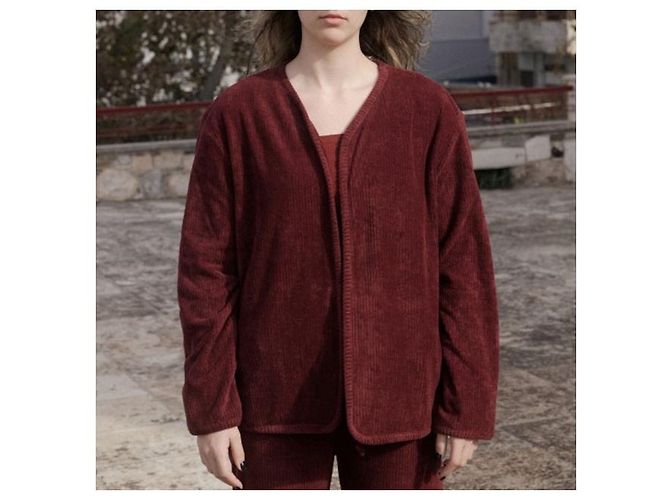 Autre Marque Chaqueta FILL Baserange de algodón orgánico Castaño - vista 3