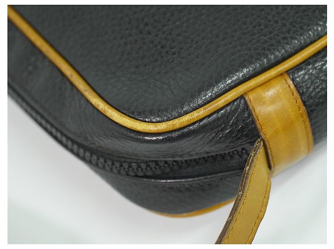 Céline Celine Vintage Schultertasche aus Leder Schwarz - Ansicht 7