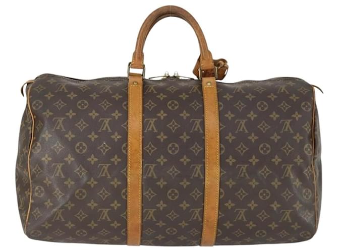 Louis Vuitton Keepall Monogram Canvas 50 Marrone - vista 2