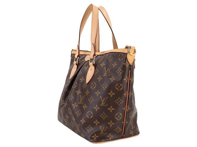 Bolso Tote Palermo PM Monograma Louis Vuitton Castaño - vista 3