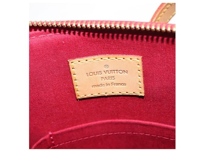 Borsa Louis Vuitton Bellevue Monogram Vernis PM Rosso - vista 6