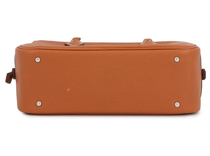Borsa Hermès Plume Mini in Epsom Cognac - vista 3