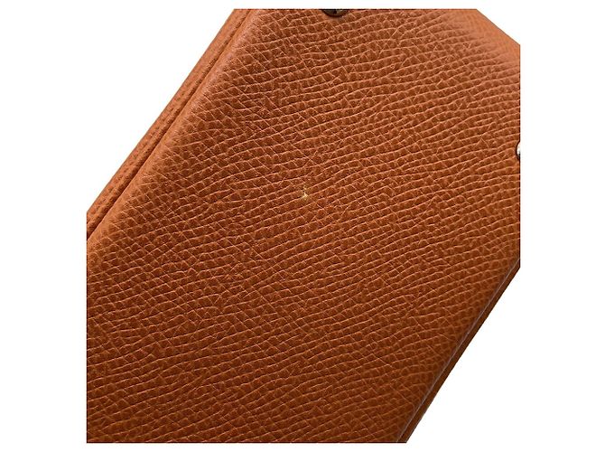 Borsa Hermès Plume Mini in Epsom Cognac - vista 6