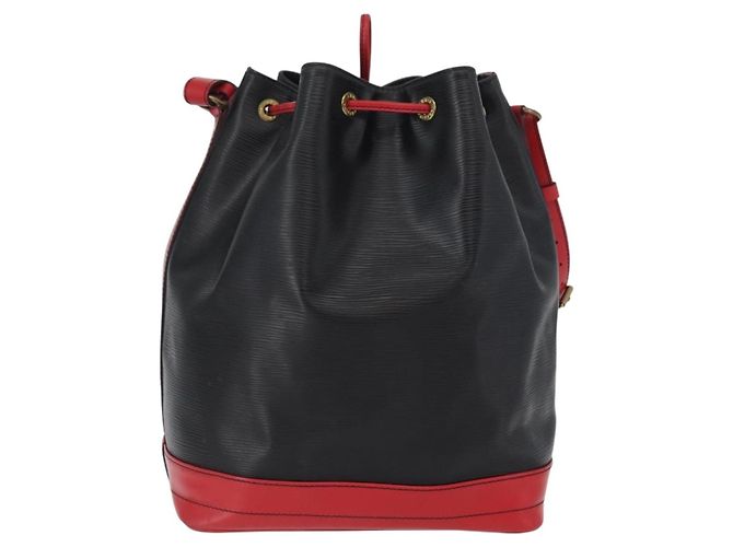 Louis Vuitton Bicolor Noe Epi Leather Large Nero - vista 2