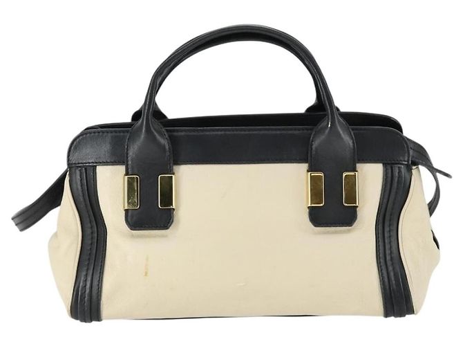 Chloé Borsa in pelle Chloe Alice media Bianco - vista 2