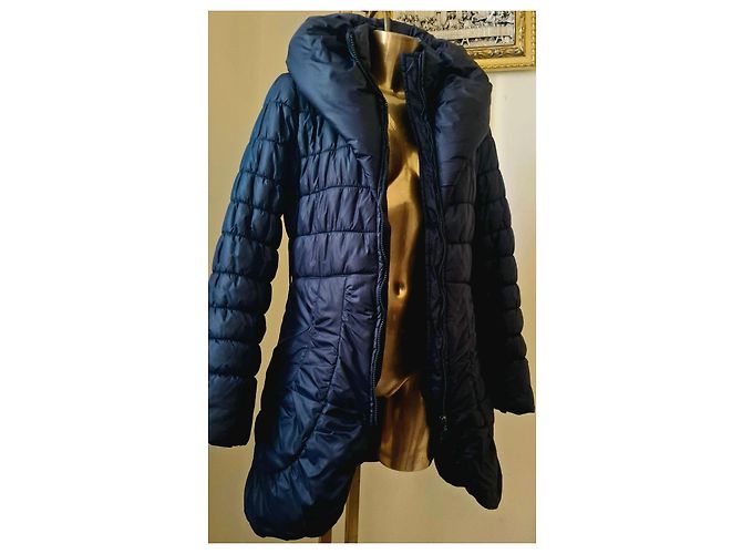 Autre Marque Chaqueta acolchada con cuello alto Azul oscuro - vista 8