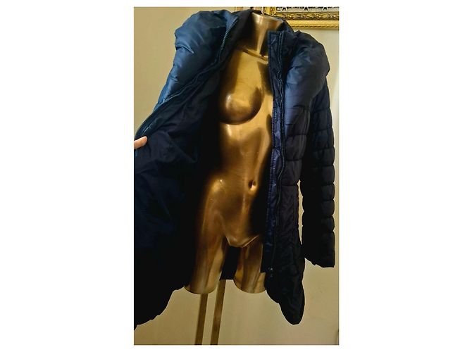 Autre Marque Chaqueta acolchada con cuello alto Azul oscuro - vista 9