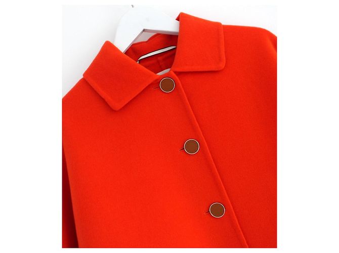 Doppelseitige Kaschmirjacke Rouge Cornaline von Hermès Rot - Ansicht 3