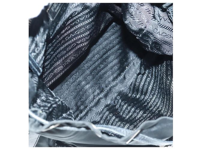 Prada Double Pocket Drawstring Tessuto Schwarz - Ansicht 5