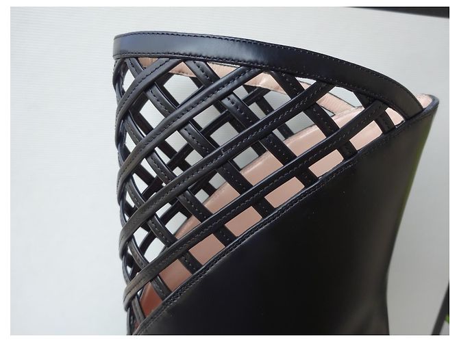 Gucci Originale und Neu! Wunderschöne Lederstiefeletten Größe: 38 Schwarz - Ansicht 5