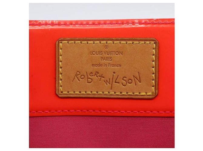 LOUIS VUITTON Monogram Vernis Fluo Reade MM Borsa a Mano Rosa M91900 LV Auth 172626 - vista 10