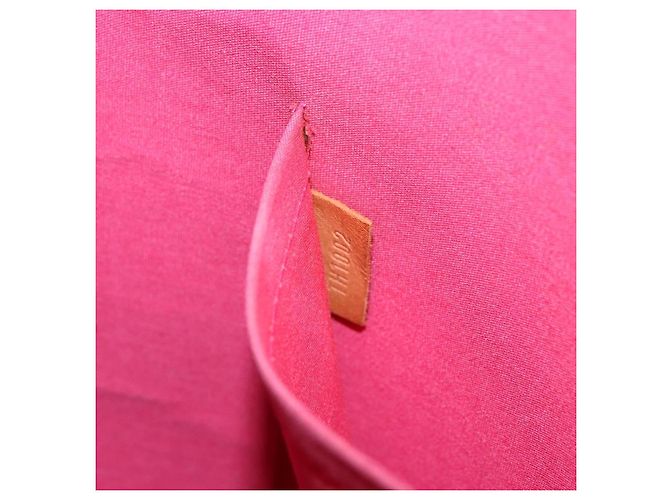 LOUIS VUITTON Monogram Vernis Fluo Reade MM Borsa a Mano Rosa M91900 LV Auth 172626 - vista 12