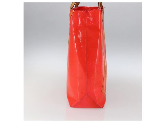 LOUIS VUITTON Monogram Vernis Fluo Reade MM Borsa a Mano Rosa M91900 LV Auth 172626 - vista 3