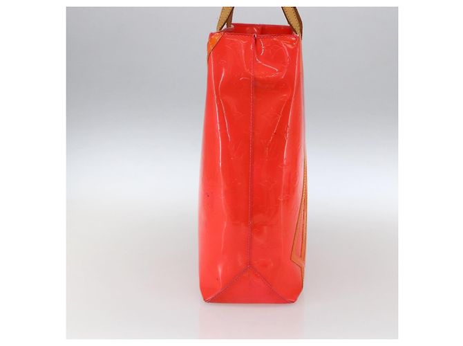 LOUIS VUITTON Monogram Vernis Fluo Reade MM Borsa a Mano Rosa M91900 LV Auth 172626 - vista 4