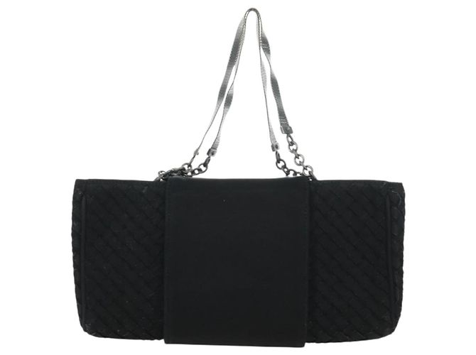 BORSA A MANO CON CATENA INTRECCIATO BOTTEGA VENETA Nera Auth 170936V Nero - vista 2