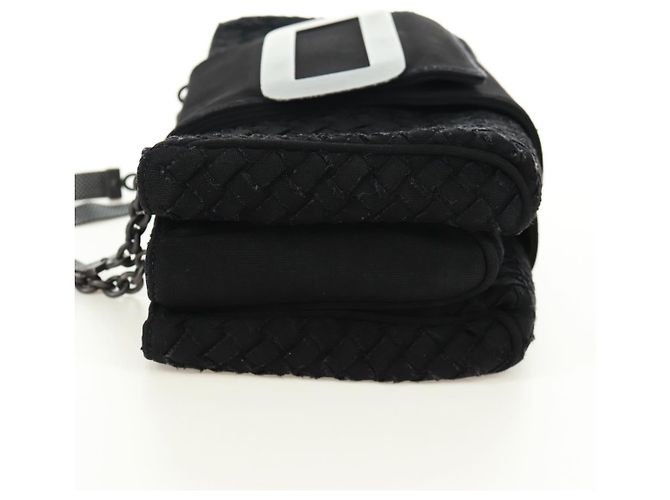 BORSA A MANO CON CATENA INTRECCIATO BOTTEGA VENETA Nera Auth 170936V Nero - vista 3