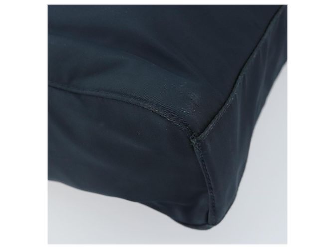 PRADA Borsa a mano in nylon blu navy Auth bs33446 - vista 16