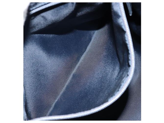 PRADA Borsa a mano in nylon blu navy Auth bs33446 - vista 21
