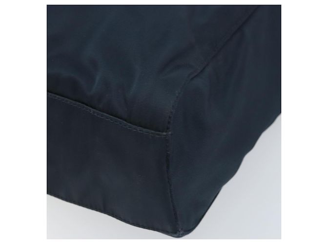 PRADA Borsa a mano in nylon blu navy Auth bs33446 - vista 9