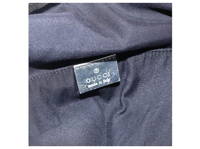 Borsa Tote GG Canvas Sherry Line Gucci Grigio Argento 189669 Auth am10701 Marrone - vista 15