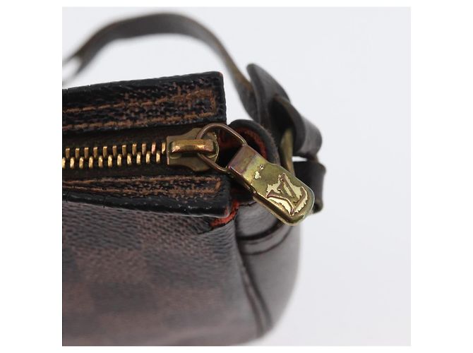 LOUIS VUITTON Pochette per il Trucco Damier Ebene N51982 LV Auth LNZ264 - vista 20