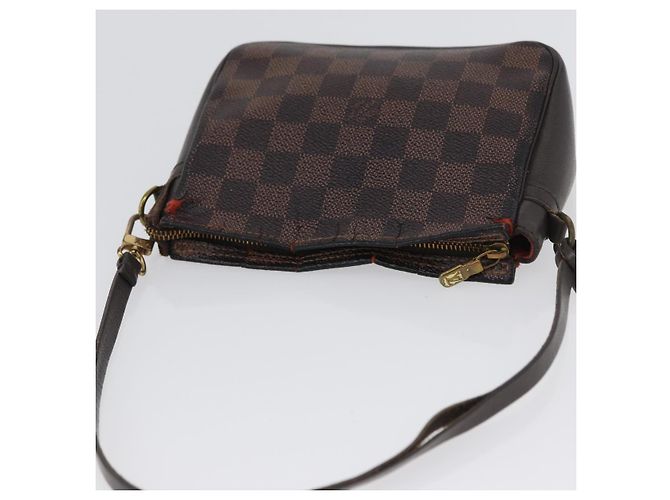 LOUIS VUITTON Pochette per il Trucco Damier Ebene N51982 LV Auth LNZ264 - vista 6