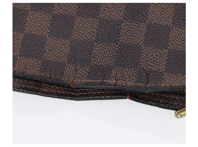 LOUIS VUITTON Pochette per il Trucco Damier Ebene N51982 LV Auth LNZ264 - vista 7