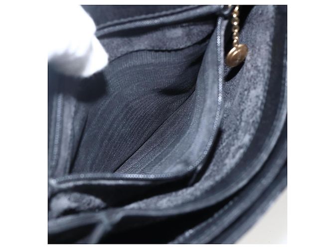 Gucci Borsa a Spalla Horsebit in Pelle Nera e Oro Auth 173650 Nero D'oro - vista 21
