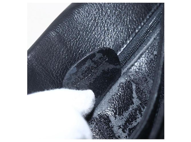 Gucci Borsa a Spalla Horsebit in Pelle Nera e Oro Auth 173650 Nero D'oro - vista 23